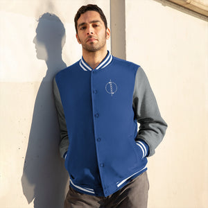 Beism Embroidered Symbol Varsity Jacket - Men's
