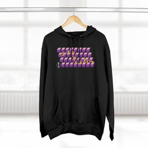 "Purple Retro Runner" - Adult Hoodie