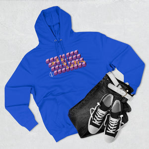 "Purple Retro Runner" - Adult Hoodie