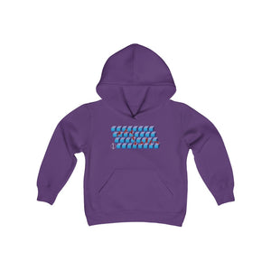 "Blue Retro Runner" - Youth Hoodie
