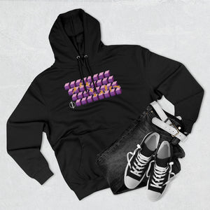 "Purple Retro Runner" - Adult Hoodie