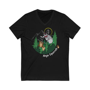 "Ninja Squirrel's" - Adult N-Neck T-Shirt