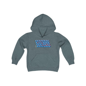 "Blue Retro Runner" - Youth Hoodie