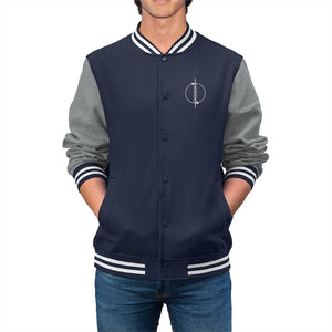 Beism Embroidered Symbol Varsity Jacket - Men's