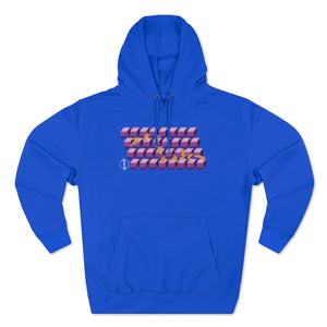"Purple Retro Runner" - Adult Hoodie