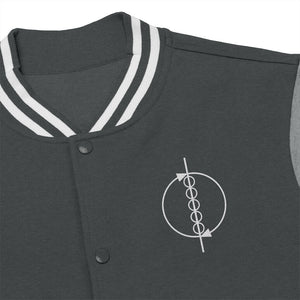 Beism Embroidered Symbol Varsity Jacket - Men's